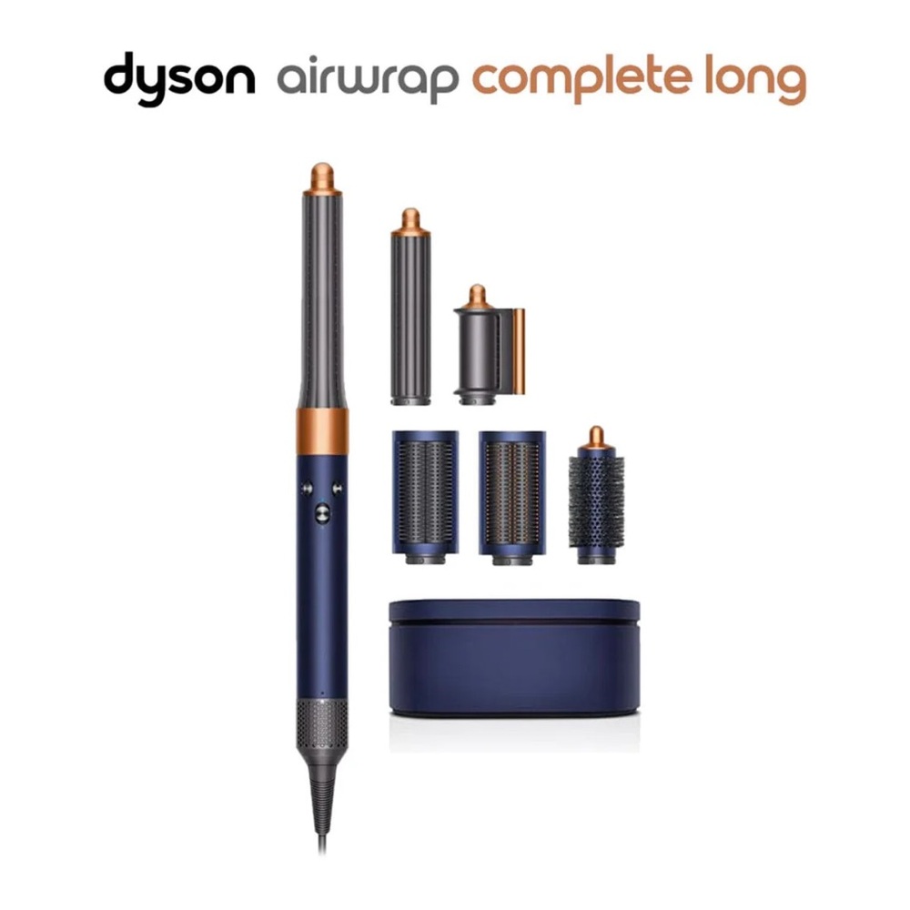 Dyson Air Wrap Long in Prussian Blue and Rich Copper - Like new!
